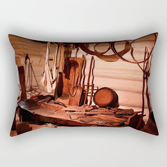In the barn Rectangular Pillow