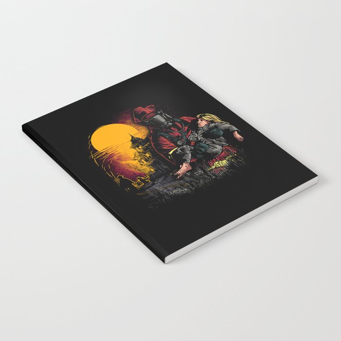 Firefighter Hero Illustration Notebook