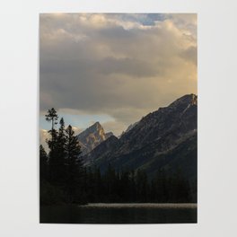 Sunset at Leigh Lake – Ashley Lambros Poster
