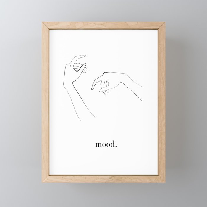 mood (arms) Framed Mini Art Print
