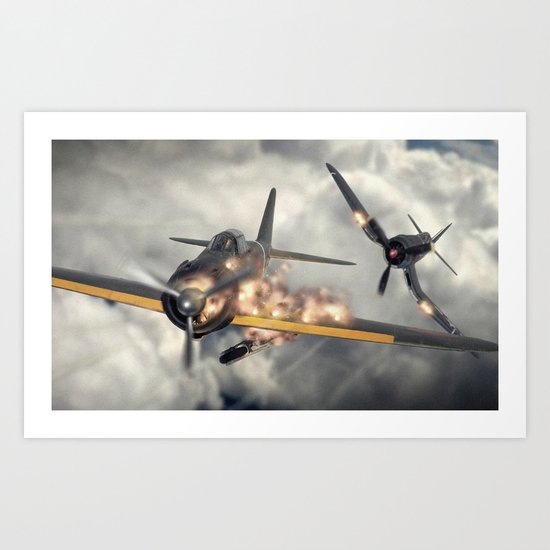 Watch your six! Art Print