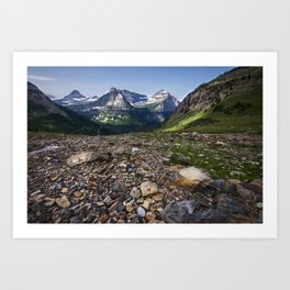 Mountain Landscape in Glacier National Park Art Print