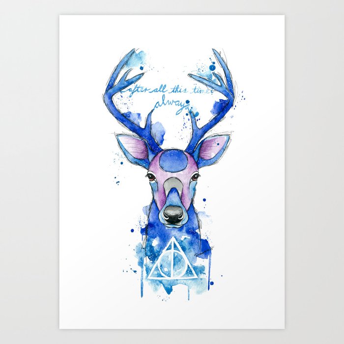 Always Harry Potter Patronus Art Print By Simonaborstnar Society6