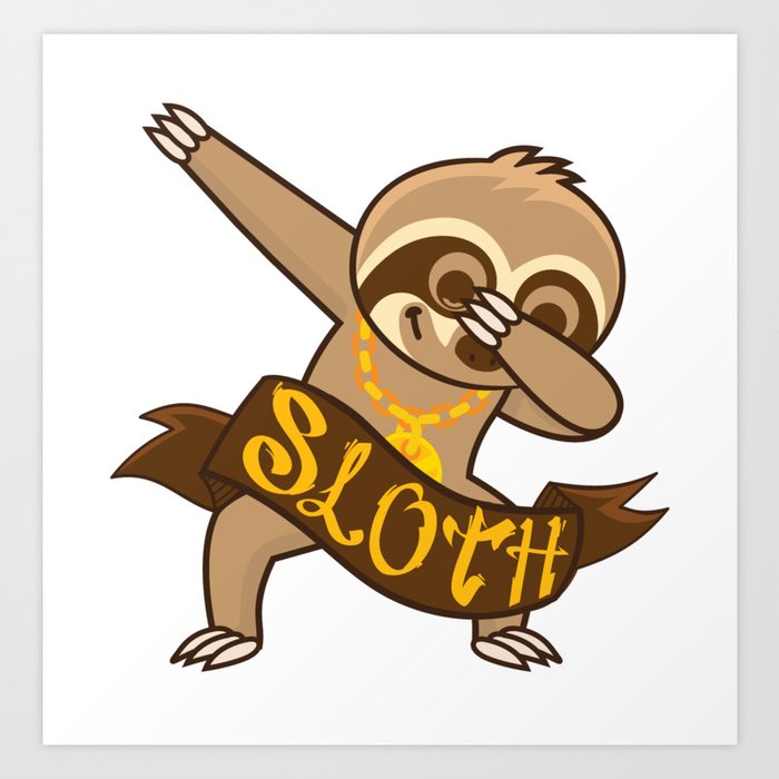 Dabbing sloth