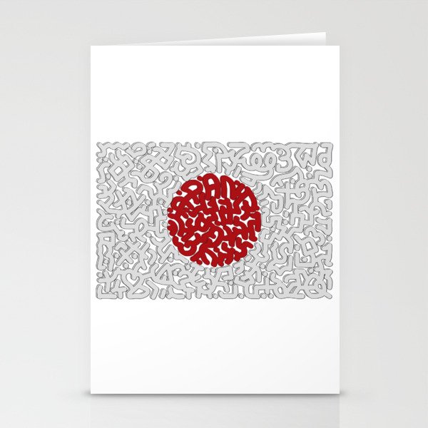 Japanese Flag Stationery Cards