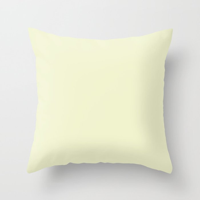 Cheerful Yellow Throw Pillow