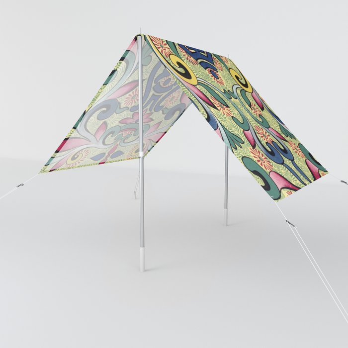 Chinese Floral Pattern 26 Sun Shade
