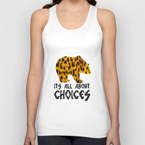 Bear Leopard Unisex Tank Top