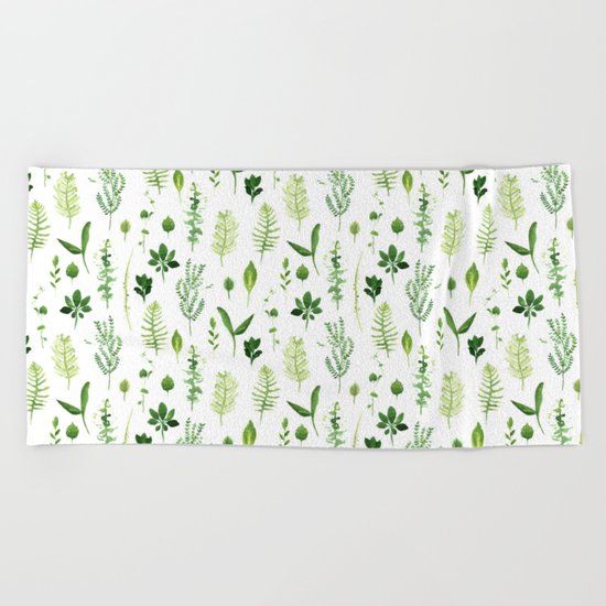Leaves Beach Towel
