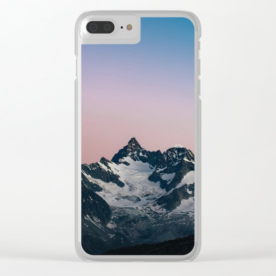 Hiking up mountains Clear iPhone Case