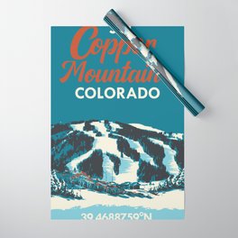 Copper Mountain GPS Vintage Ski Wrapping Paper