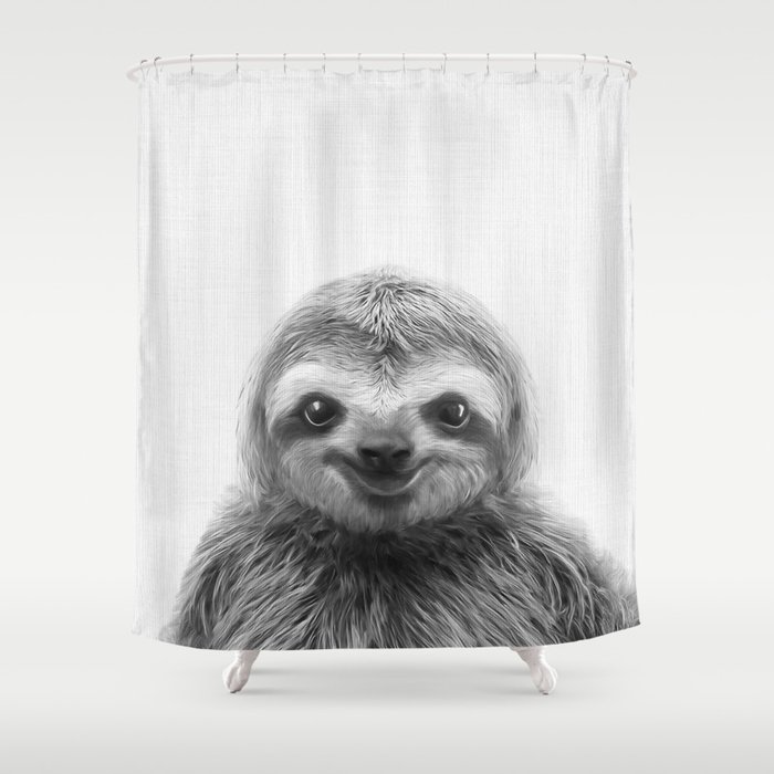 Young Sloth Shower Curtain