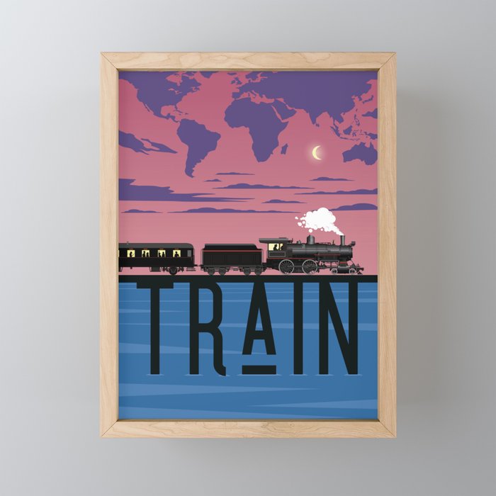 A Railroad to Dreams Framed Mini Art Print