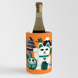 Japan Traditional Theme Elements Retro - Orange Wine Chiller