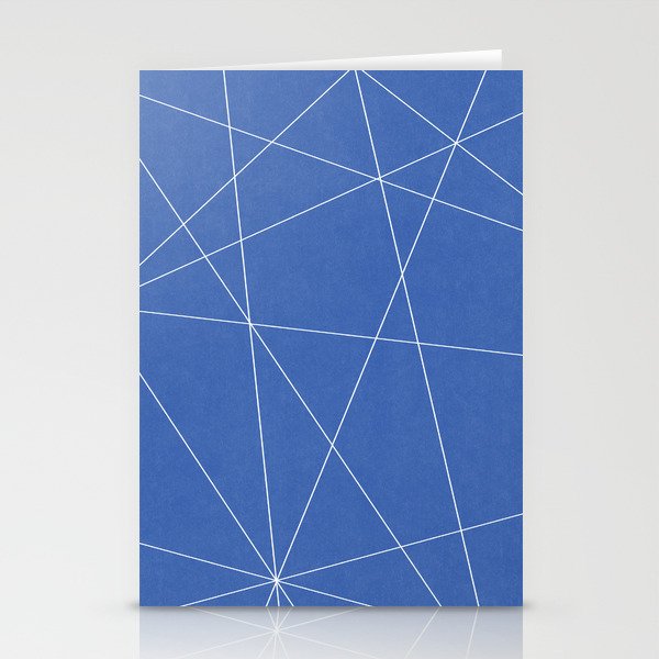 Geometric Blue Stationery Cards