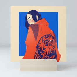Tiger jacket Mini Art Print