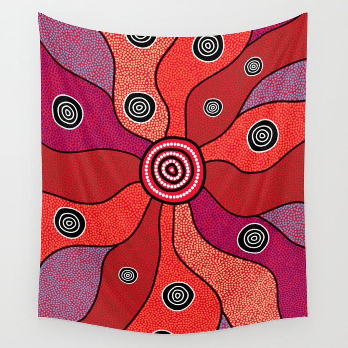 Aboriginal shop art tapestry