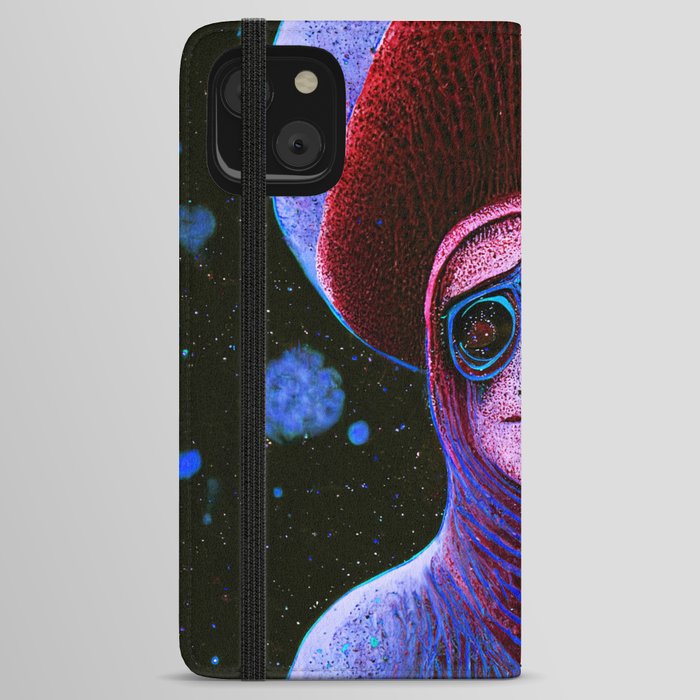 ELX-002 Micrograph of a Humanoid Entity iPhone Wallet Case