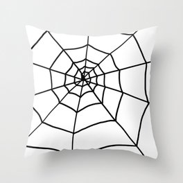 Spider Web Throw Pillow