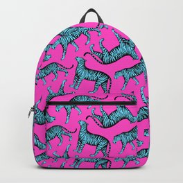 Tigers (Magenta and Blue) Backpack