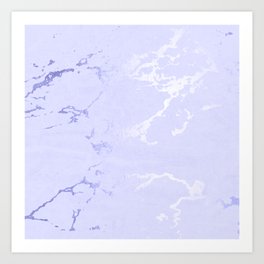 Very Peri 2022 Color Of The Year Periwinkle Marble Kintsugi Ceramic II Art Print