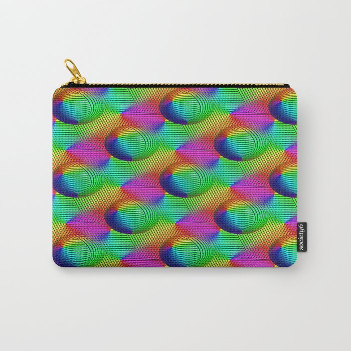 Colorful 3d pattern 2 Carry-All Pouch