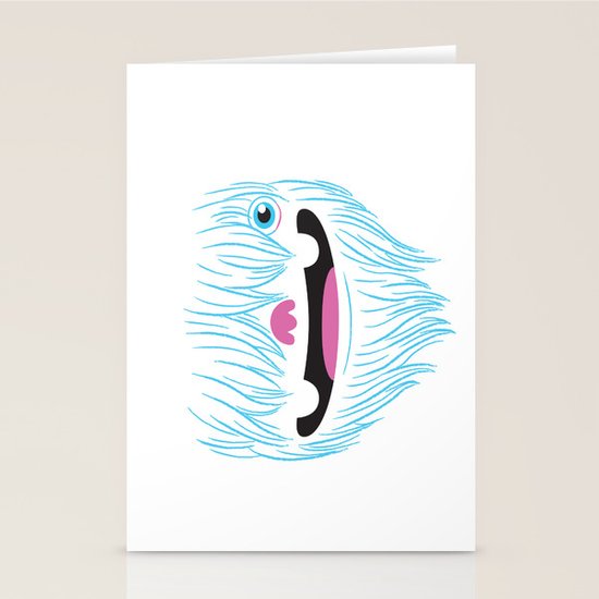 Happy Yeti Stationery Cards