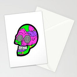 Psych Skull Stationery Cards