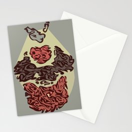 Abstract Cupcake Stationery Cards