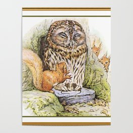 Beatrix Potter wise old owl Poster