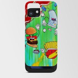 Burger Fries and Soda iPhone Card Case