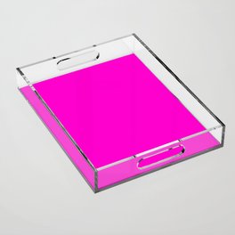 Pink neon color bright summer Acrylic Tray
