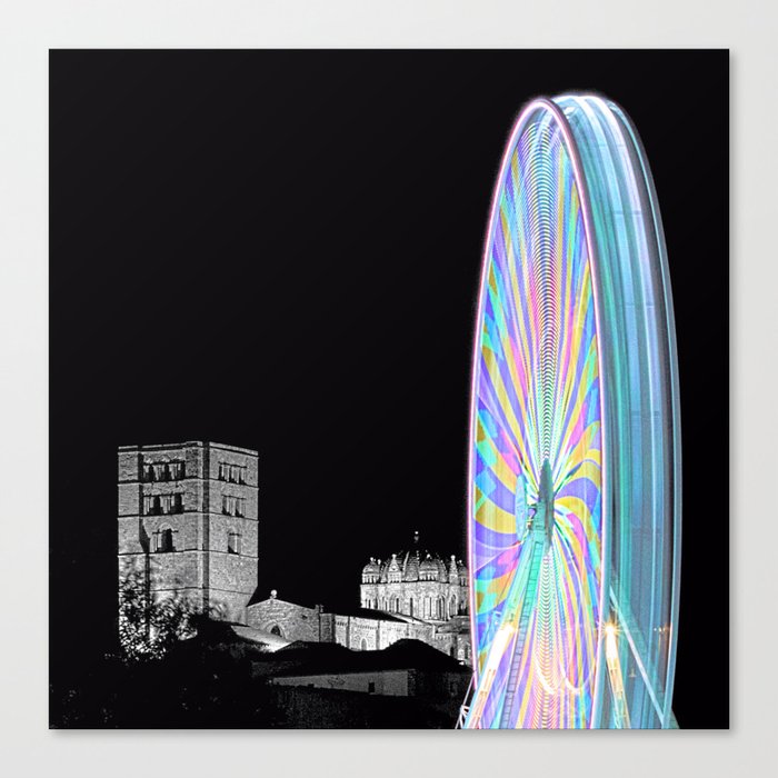 The cathedral and the Ferris wheel Canvas Print