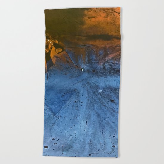 Ocean At Night Jean Copper Beach Towel