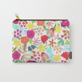 Wildflower Pattern Carry-All Pouch