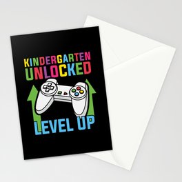 Kindergarten Unlocked Level Up Stationery Card