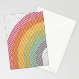 Line Rainbow  Stationery Card
