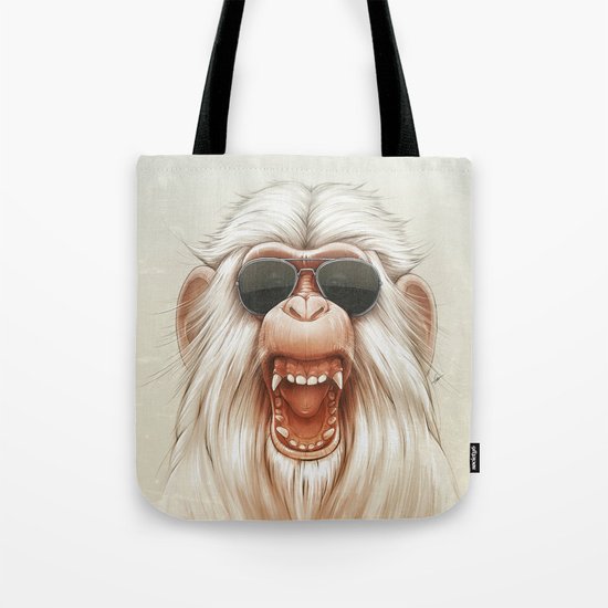 The Great White Angry Monkey Tote Bag