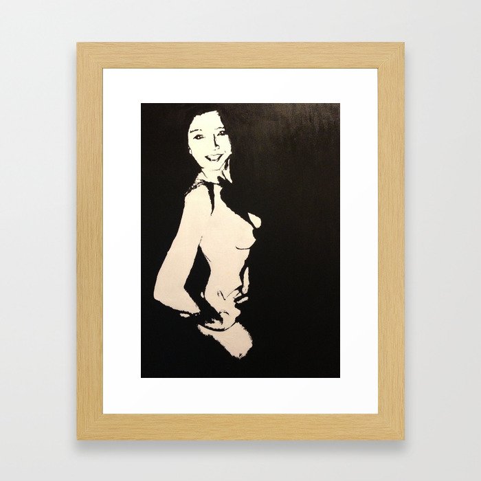 Naked Lady Framed Art Print