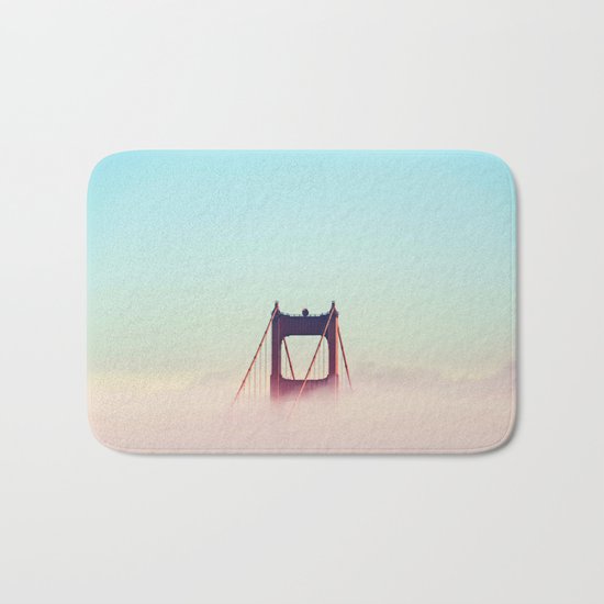 Pastel Sky Bridge New York Bath Mat