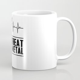 Heavy Metal Music Heartbeat Coffee Mug