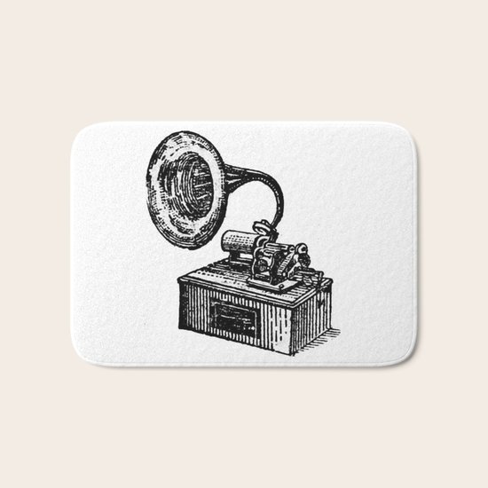 Gramophone Bath Mat