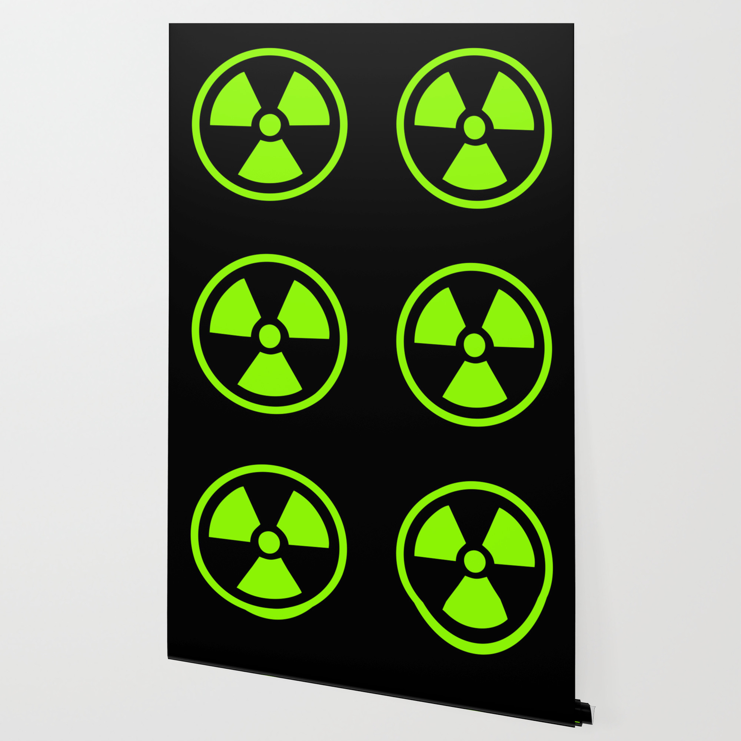 Green Radioactive Symbol Wallpaper by XOOXOO | Society6