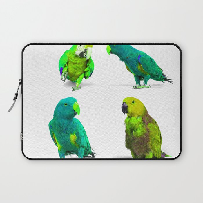 Adorable Parrot Bird Group Laptop Sleeve