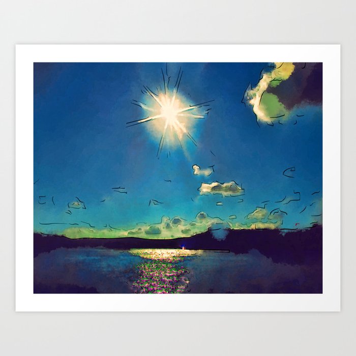 Sunshine at the Black Sea Art Print