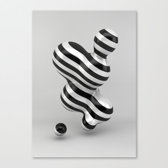 Primitive Stripes Canvas Print