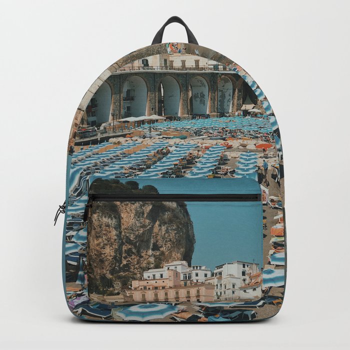 Vintage Italy Atrani Beach Backpack