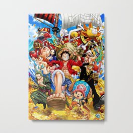 One Piece 51 Metal Print | Graphicdesign, Logo, Anime, Strawhat, Pirateflag, Strawhatpirates, Hats, Pirateskull, Onepieceanime, One 