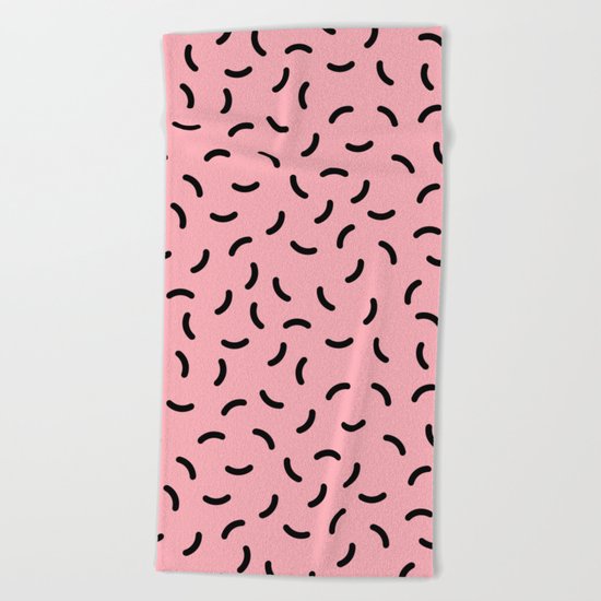 Memphis pattern 40 Beach Towel
