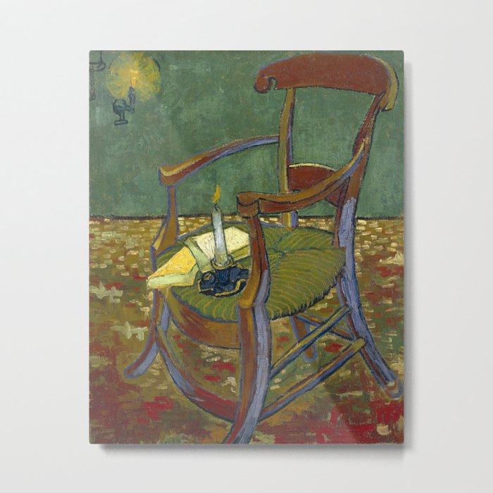 Gauguin's Chair by Vincent Van Gogh, 1888 Metal Print